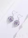 TOUPOP Sterling Silver Crystal Phoenix Rising Dangle Earrings-0-3