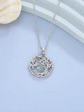 wholesale 925 Sterling Silver Tree of Life Pendant Necklace for Women and Men-0-3