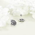 wholesale 925 Sterling Silver Horse Head Stud Earrings - Unique Animal  for Women and Men-0-2
