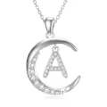 TOUPOP Sterling Silver Moon Pendant Necklace Jewelry Gifts For Women-0-0