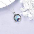 wholesale 925 Sterling Silver Mermaid Pendant with Crescent Moon and Stars - Oceanic  for Her-0-3