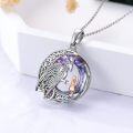 wholesale 925 Sterling Silver Rainbow Crystal Dragon Pendant Necklace s for Women-0-1
