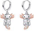wholesale 925 Sterling Silver Axolotl Angel Wings Huggie Hoop Earrings for Women Girls Gift 925 Jewelry Set-0-0