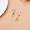 wholesale 10k Gold Elegant Lab Diamond Drop Earrings-0-8