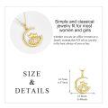 wholesale 14k Gold Pendant With Red Stone And White Diamonds Cat Design-0-4