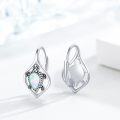wholesale 925 Sterling Silver Opal Turtle Leverback Hoop Earrings - Boho Beach s for Women-0-1