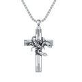 wholesale 925 Sterling Silver Scorpion Cross Pendant Necklace for Women and Men - Religious  for Christmas & Birthdays-0-0