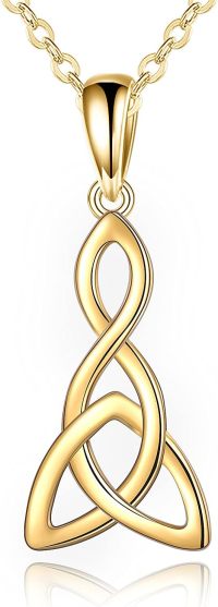 wholesale 14K Gold Celtic Knot Pendant Necklace - Irish  for Women-A-Celtic Knot
