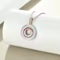 TOUPOP Sterling Silver Created Opal Always My Mother Forever My Friend Necklace-0-4