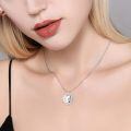 wholesale 925 Sterling Silver Heart Urn Necklace With Butterfly And Eye Charm-0-3