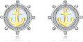wholesale 925 Sterling Silver Anchor Earrings with Opal Stone Nautical s for Women-0-0