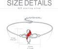wholesale TOUPOP Cardinal Bracelet For Women Sterling Silver Cross Cardinal Gifts Red Bird Memorial Jewelry Gifts, Medium -0-3