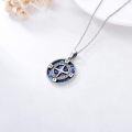 wholesale 925 Sterling Silver Abalone Shell Compass Pendant Necklace  for Women-0-2