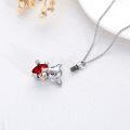 wholesale Sterling Silver Stone Elephant Urn Necklace for Ashes Memorial Jewelry Gift-0-20