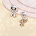 wholesale 925 Sterling Silver Sloth Stud Earrings - Cute Animal Gift for Her-0-3