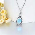 wholesale Sterling Silver Moonstone Opal Turquoise Larimar Black Onyx Cremation Jewelry for Ashes-0-1
