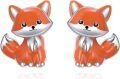 wholesale 925 Sterling Silver Orange Fox Stud Earrings - Adorable Cartoon Style Animal Jewelry for Girls and Women-0-0