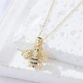 wholesale 14k Gold Bee Pendant Necklace-0-3