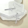 TOUPOP Sterling Silver Cross Dangle Earrings Christmas Birthday Gifts For Women-0-2