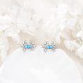 wholesale 925 Sterling Silver Turquoise Crab Stud Earrings for Women Sea Life  Ideas-0-1