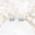 wholesale 925 Sterling Silver Turquoise Crab Stud Earrings for Women Sea Life  Ideas-0-1