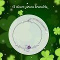 wholesale 925 Sterling Silver 925 Heart-Shaped Clover Anklet w/ Purple Crystal & White CZs for Women-0-5