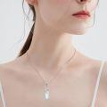 wholesale 925 Sterling Silver Moonstone Pendant Necklace Wholesale With Floral Design-0-1