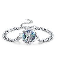 wholesale 925 Sterling Silver My Guardian Angel Protect Me Charm Bracelet with Abalone Shell and Chain for Men Women-Style C-Guardian Angel