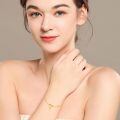 TOUPOP 14K Gold Stone Heart Anklet for Women-0-2