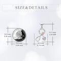wholesale 925 Sterling Silver Stethoscope Rose Heart Crystal Nurse Pendant Necklace-0-4