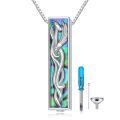 wholesale 925 Sterling Silver Abalone Shell Phoenix Tree of Life Memorial Keepsake Cremation Ashes Pendant Necklace-0-0