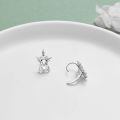 wholesale 925 Sterling Silver Cute Highland Cow Charm Pendant With Hinged Closure-0-2