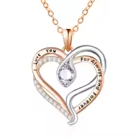 wholesale 925 Sterling Silver Snake Pendant Necklace with Birthstone for Women-06 June - Alexandrite