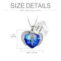 wholesale 925 Sterling Silver Winged Heart Pendant Necklace-0-5