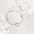 wholesale 925 Sterling Silver Opal Shell Starfish Zircon Platinum Plated Bracelet-0-3