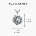 wholesale Sterling Silver Zodiac Constellation Necklace Astrology Pendant-0-47