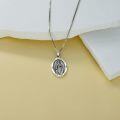 wholesale 925 Sterling Silver Saint Dymphna Pendant with Chain - Religious  for Men & Women-0-4