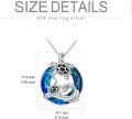 wholesale TOUPOP Sea Turtle Necklace For Women Sterling Silver Ocean Theme Crystal Pendant Jewelry Summer Beach Gifts For Marine Animal Lovers -0-5