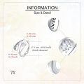 wholesale 925 Sterling Silver Lotus Flower Just Breathe Adjustable Ring Size 6-10-0-4