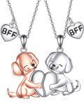 wholesale 925 Sterling Silver Dog Pendant Necklace Cute Animal  for Women Wife Mother-0-0