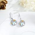 wholesale 925 Sterling Silver Tree of Life & Sunflowers Leverback Earrings for Women Girls Gift-0-2