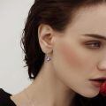 wholesale 925 Sterling Silver Hummingbird Dangle Earrings-0-1