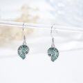 wholesale 925 Sterling Silver Turquoise Turtle Shape Stone Drop Earring Beach Jewellery-0-1