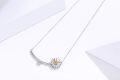 wholesale 925 Sterling Silver Zircon Sunflower Daisy Pendant Necklace for Women - Elegant  Idea-0-4