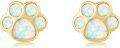 wholesale 14K Gold Opal Cat Claw Stud Earrings-0-0