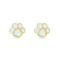 wholesale 14K Gold Opal Cat Claw Stud Earrings Wholesale-0-0