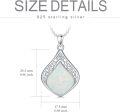 wholesale Sterling Silver Natural Gemstone Teardrop Filigree Celtic Knot Necklace-0-11
