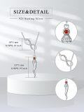 wholesale 925 Sterling Silver Infinity & Cornicello Charm Lucky Amulet Pendant Necklace for Women-0-4