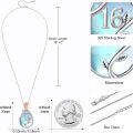 wholesale 925 Sterling Silver Blue Moonstone Rose Necklace – 16th Birthday Gift for Her-0-3