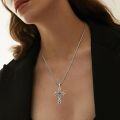 wholesale 925 Sterling Silver Celtic Knot Cross Crucifix Pendant Necklace  for Men & Women-0-3